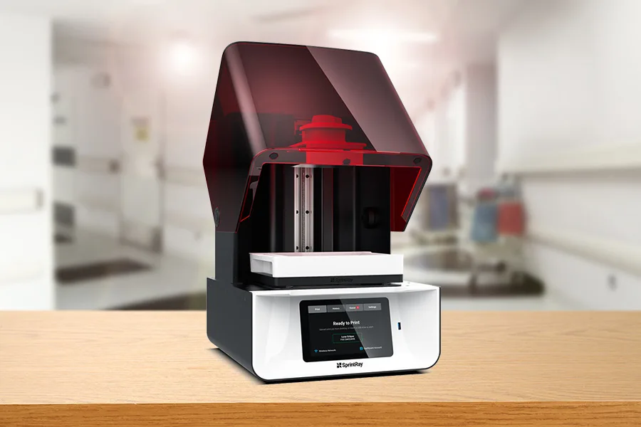 Dental 3D printer used to create precise surgical guides for implant placement